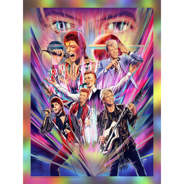 David Bowie The Sound of Light Rainbow Foil Variant